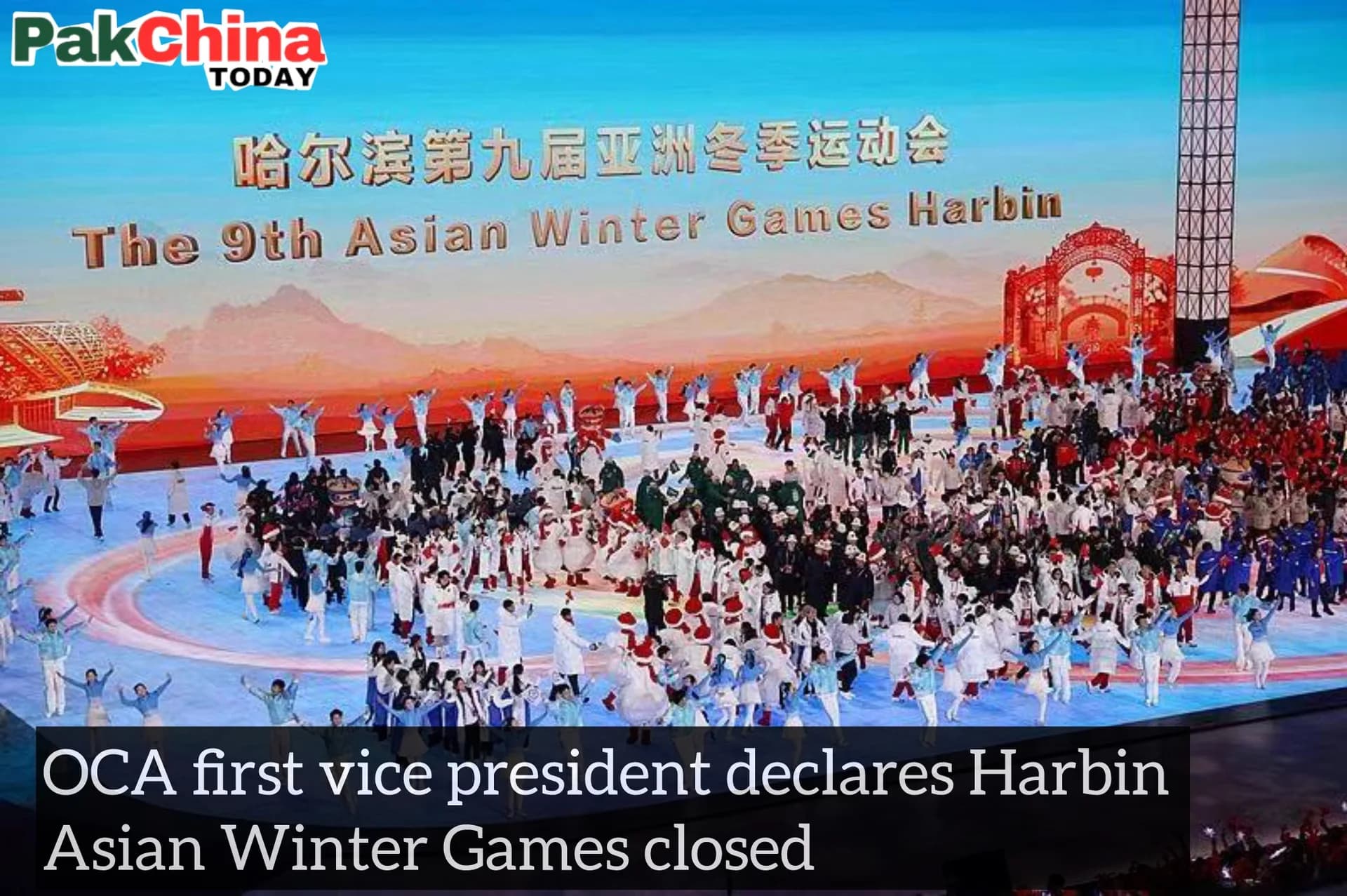 OCA first vice president declares Harbin Asian Winter Games closed