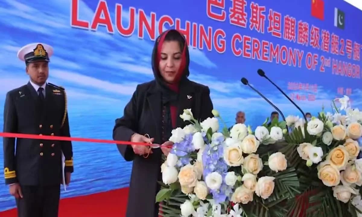Pakistan Navy’s second Hangor-class submarine launched in China