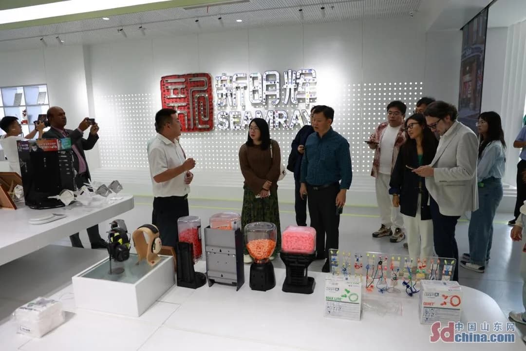 Foreign media outlets witness intelligent warehousing and logistics in Linyi